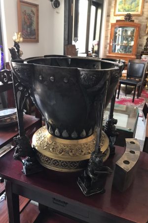 Vaza decorativa negru - auriu